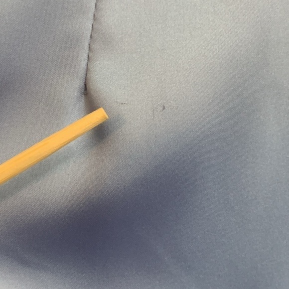 Ieena for MacDuggal NWT 1 Shoulder Long Sleeve Satin Cocktail Dress 8 FLAWS - Picture 10 of 11